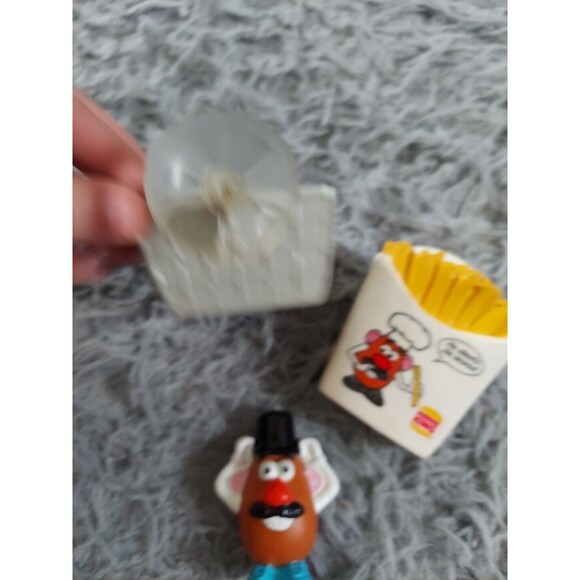 Lot Of 3 Vintage Burger King Toy 1998 Hasbro Mr. Potato Head Fry Box Basketball - Picture 5 of 8